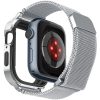 Spigen Metal Fit Pro Apple Watch 4-6, SE, SE (2022), SE (2025) (40 mm) / Watch 7-9 (41 mm) fém szíj / tok, ezüst