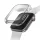 Uniq Garde Apple Watch 4 / 5 / 6 / SE / SE2 / SE3 (44mm) műanyag tok kijelzővédelemmel, fekete