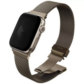   Uniq Dante Pro Apple Watch 1/2/3/4/5/6/7/8/9/10/11/SE/SE2/SE3 (40/41/42mm) rozsdamentes acél szíj, arany