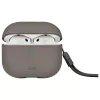 Uniq Lyden Apple AirPods 4 műbőr tok, szürke