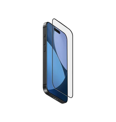 Uniq Optix ExoFit Vivid Apple iPhone 17 Pro tempered glass kijelzővédő üvegfólia felhelyező kerettel, átlátszó