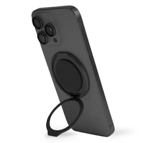 Uniq Gripfit 360 Magnetic telefontartó kitámasztóval, mágneses, fekete