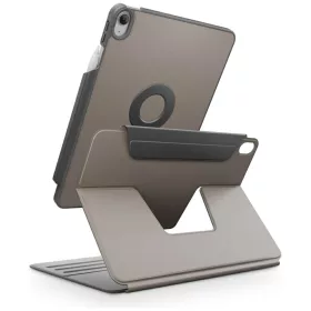   Uniq Rovus 360 Apple iPad 11 2025 / iPad 10.9 2022 mágneses tok kitámasztóval, 360 fokban forgatható, szürke