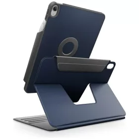   Uniq Rovus 360 Apple iPad 11 2025 / iPad 10.9 2022 mágneses tok kitámasztóval, 360 fokban forgatható, kék