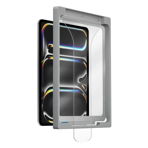 Uniq Optix Exofit Apple iPad Pro 13 2024 / 2025 tempered glass kijelzővédő fólia felhelyező kerettel