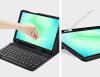 Tech-Protect Sc Pen + Keyboard Samsung Galaxy Tab A9+ / Tab A11+ oldalra nyíló, kitámasztható mappa tok ceruza tartóval, mágneses rögzítés, billentyűzettel, fekete