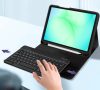 Tech-Protect Sc Pen + Keyboard Samsung Galaxy Tab A9+ / Tab A11+ oldalra nyíló, kitámasztható mappa tok ceruza tartóval, mágneses rögzítés, billentyűzettel, fekete