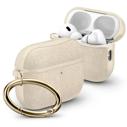 Spigen Urban Fit Apple AirPods Pro 3 tok karabinerrel, Dune Beige, bézs