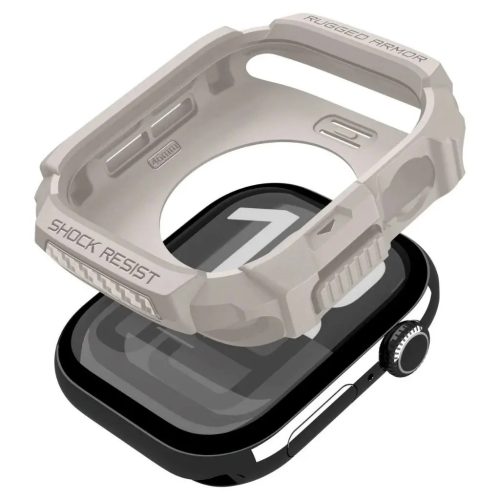 Spigen Rugged Armor 2 Apple Watch 10-11 (46mm) tok, Dune Beige, bézs