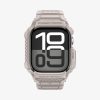 Spigen Rugged Armor Pro 2 Apple Watch 10-11 (46mm) szíj / tok, Dune Beige, bézs