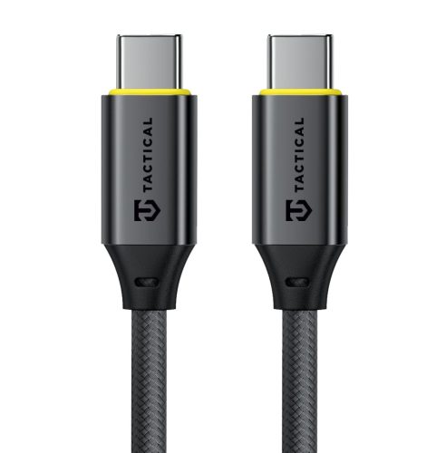 Tactical Fast Rope Aramid 2.0 USB-C-USB-C töltő- és adatkábel, szőtt, 0,3m, fekete