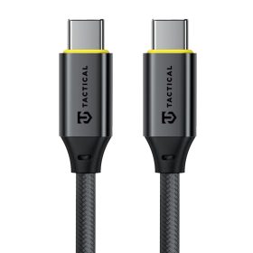   Tactical Fast Rope Aramid 2.0 USB-C-USB-C töltő- és adatkábel, szőtt, 2m, fekete