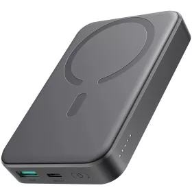   Joyroom JR-W020 Powerbank / külső akkumulátor, USB-A port, USB-C port, MagSafe kompatibilis, USB-C-USB-C, 0.25m kábellel, 10000mAh, 20W, fekete