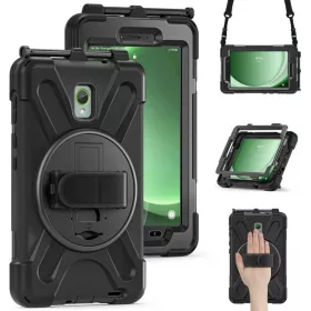   Galaxy Tab Active 5 WIFI (SM-X300) / Galaxy Tab Active 5 LTE (SM-X306B) műanyag tablet tok, fekete