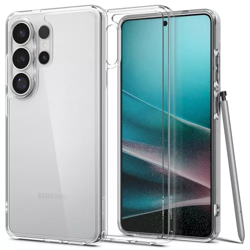 Spigen Ultra Hybrid Samsung Galaxy S26 Ultra tok, Crystal Clear, átlátszó