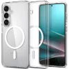 Spigen Ultra Hybrid MagFit Samsung Galaxy S26 tok, Clear White, átlátszó-fehér
