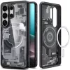 Spigen Ultra Hybrid MagFit Samsung Galaxy S26 Ultra tok, MagSafe, Zero One, átlátszó-fekete