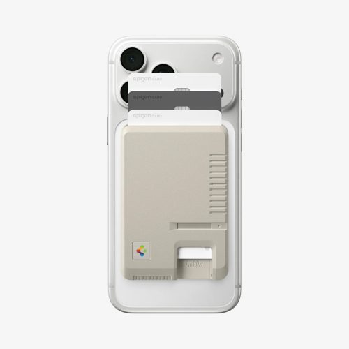 Spigen Classic LS MagFit kártyatartó, MagSafe, bézs