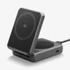 Spigen EF302MOQ 2in1 Magfit vezeték nélküli wireless gyorstöltő, mágneses, 25W, fekete