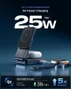 Spigen EF302MOQ 2in1 Magfit vezeték nélküli wireless gyorstöltő, mágneses, 25W, fekete