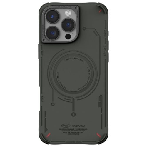 Skinarma Mecha Apple iPhone 16 Pro mágneses tok, olivazöld / szürke
