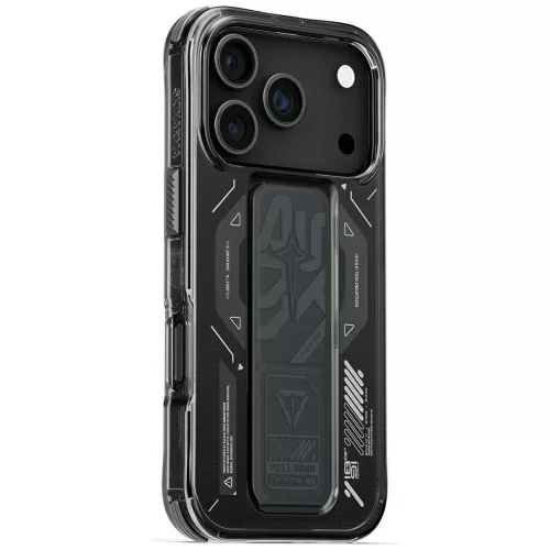 Skinarma Helio Apple iPhone 17 Pro mágneses tok kitámasztóval, fekete
