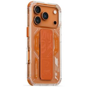   Skinarma Helio Apple iPhone 17 Pro mágneses tok kitámasztóval, narancs