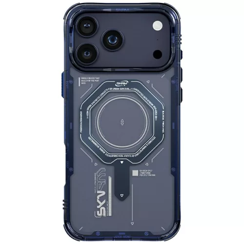 Skinarma Magma Apple iPhone 17 Pro Max mágneses tok, Magsafe kompatibilis, kék