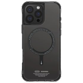   Skinarma Saido Apple iPhone 16 Pro Max mágneses tok, Magsafe kompatibilis, fekete