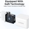 Ugreen X512 USB-C hálózati töltő adapter, GaN, 20W, fehér
