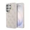 Guess PU Leather 4G Gold Frame Samsung Galaxy S26 Ultra mágneses tok, rózsaszín