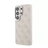 Guess PU Leather 4G Gold Frame Samsung Galaxy S26 Ultra mágneses tok, rózsaszín