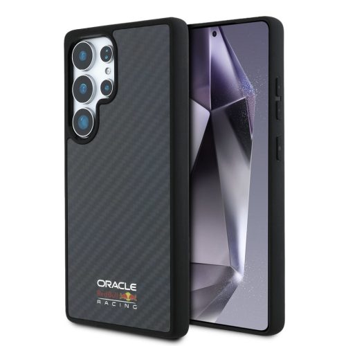 Red Bull Carbon Shiny Logo Samsung Galaxy S25 Ultra MagSafe tok, tengerészkék