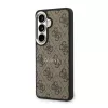 Guess PU Leather 4G Gold Frame Samsung Galaxy S26 mágneses tok, barna