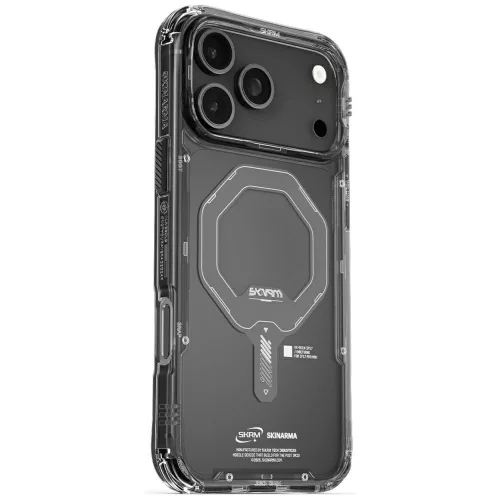 Skinarma Saido Apple iPhone 17 Pro Max mágneses tok, Magsafe kompatibilis, szürke