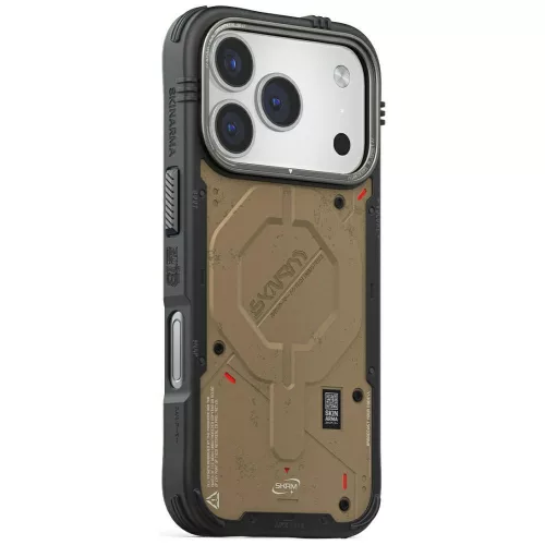Skinarma Vigor Apple iPhone 17 Pro mágneses tok, Magsafe kompatibilis, barna