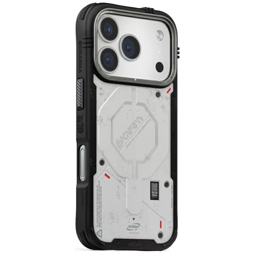 Skinarma Vigor Apple iPhone 17 Pro Max mágneses tok, Magsafe kompatibilis, világos szürke