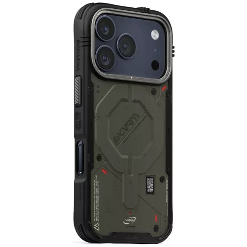 Skinarma Vigor Apple iPhone 17 Pro Max mágneses tok, Magsafe kompatibilis, zöld