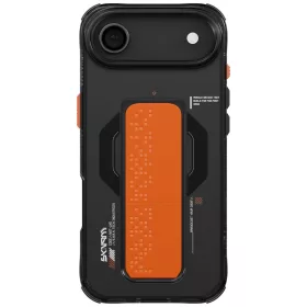   Skinarma Haxa Apple iPhone Air (2025) mágneses tok kitámasztóval, Magsafe kompatibilis, fekete