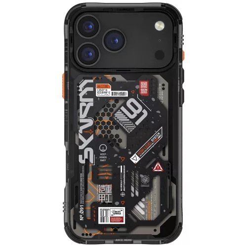 Skinarma Spectra Apple iPhone 17 Pro Max mágneses tok, Magsafe kompatibilis, fekete