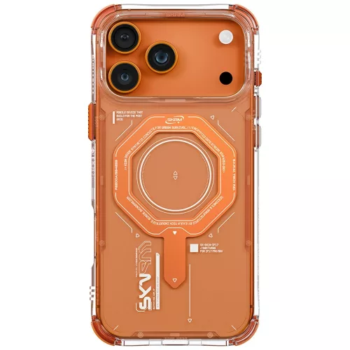 Skinarma Magma Apple iPhone 17 Pro Max mágneses tok, Magsafe kompatibilis, narancs