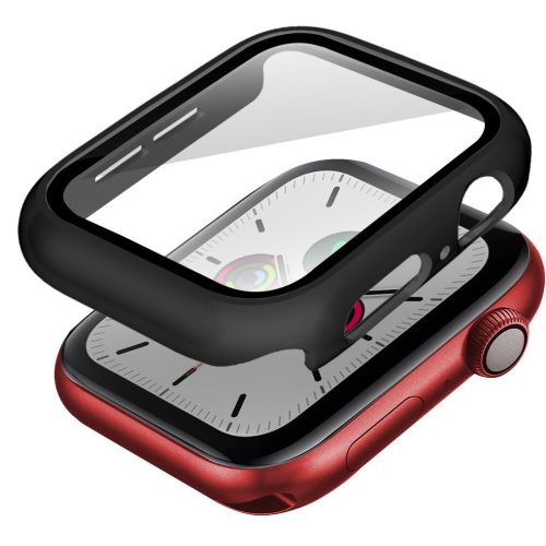Skinarma Gado Apple Watch 8 / Watch 7 45mm tempered glass üvegfólia / tok, fekete