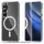 Tech-Protect Flexair Hybrid Samsung Galaxy S26 hátlap tok, megerősített sarok, MagSafe, átlátszó-fehér
