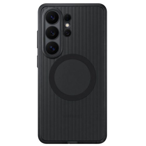 Samsung Rugged Magnet Samsung Galaxy S26 Ultra gyári hátlap tok, ütésálló, MagSafe, fekete