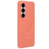 Samsung Silicone Magnet Samsung Galaxy S26 gyári hátlap tok, szilikon, MagSafe, korall piros (narancs)
