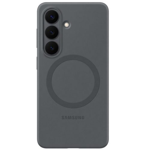 Samsung Silicone Magnet Samsung Galaxy S26 gyári hátlap tok, szilikon, MagSafe, fekete