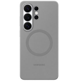   Samsung Silicone Magnet Samsung Galaxy S26 Ultra gyári hátlap tok, szilikon, MagSafe, szürke