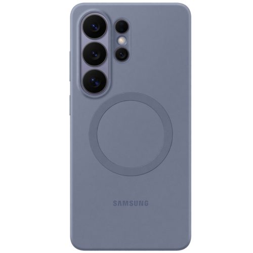 Samsung Silicone Magnet Samsung Galaxy S26 Ultra gyári hátlap tok, szilikon, MagSafe, kékes lila