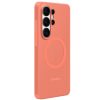 Samsung Silicone Magnet Samsung Galaxy S26 Ultra gyári hátlap tok, szilikon, MagSafe, korall piros (narancs)
