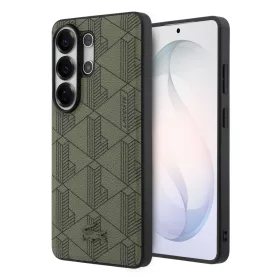   Lacoste PVC Blend Monogram Magnetic Samsung Galaxy S26 Ultra hátlap tok, MagSafe, khaki